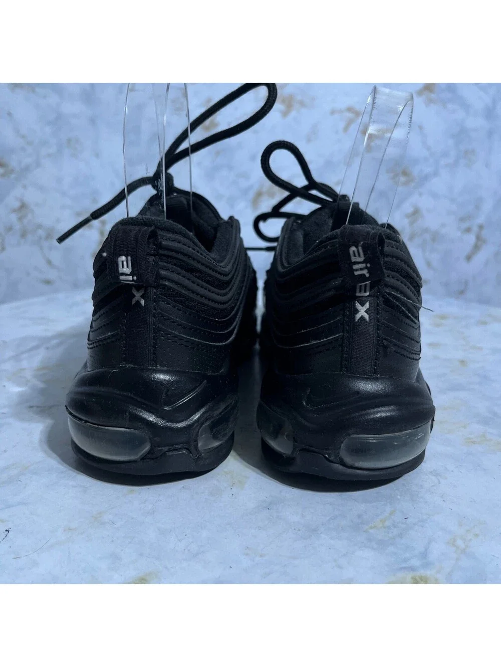 Nike Air Max 97 Women's Size 7 Shoes Black Athletic Low Top Trainer Sneakers